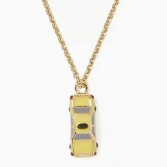 $59 Kate Spade ma chérie taxi ! Pendant Necklace in yellow / black - Picture 12 of 12